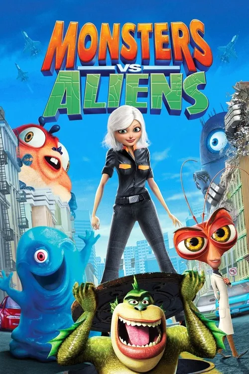 Monsters vs Aliens 2009 BluRay Hindi English - FlixBD